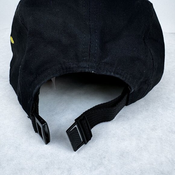 Despicable Me Black Adjustable Hat With Minions Logo Yellow Accents Cap Mens M - Picture 5 of 11